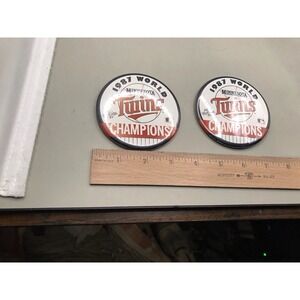 1987 World Championship Minnesota Twins Buttons